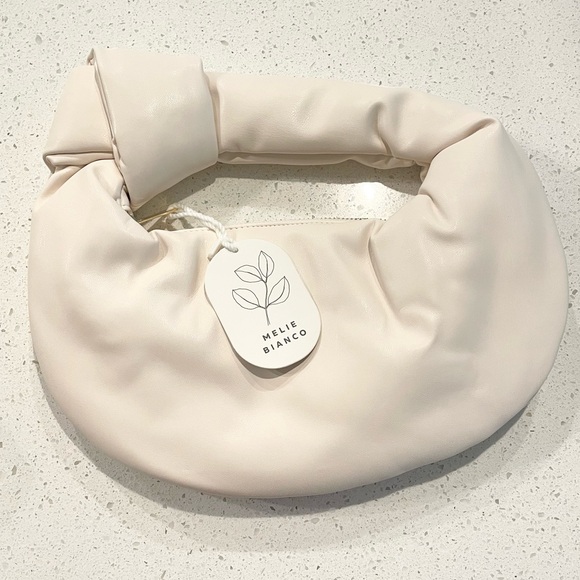MELIE BIANCO ALEXANDRA TOP HANDLE BAG IN CREAM, NWT! - Picture 1 of 7